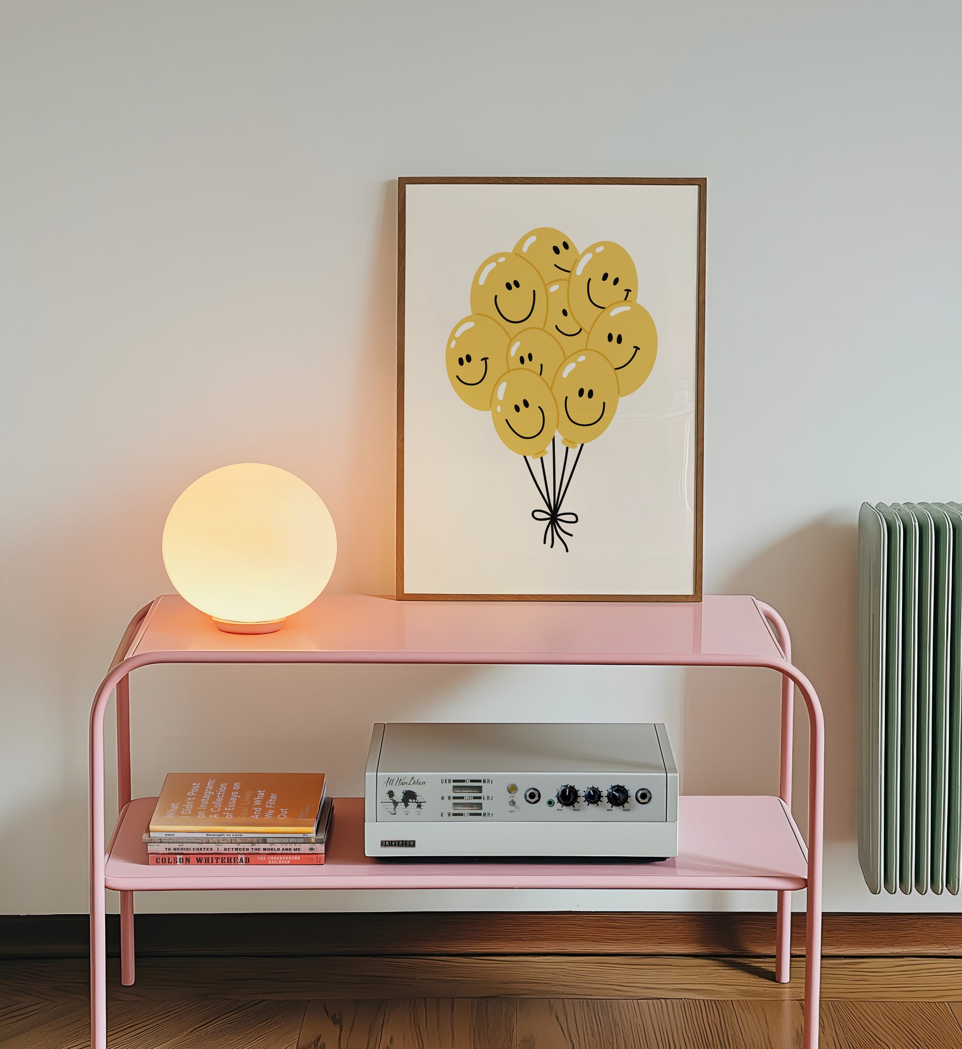 Happy Balloon Yellow Poster