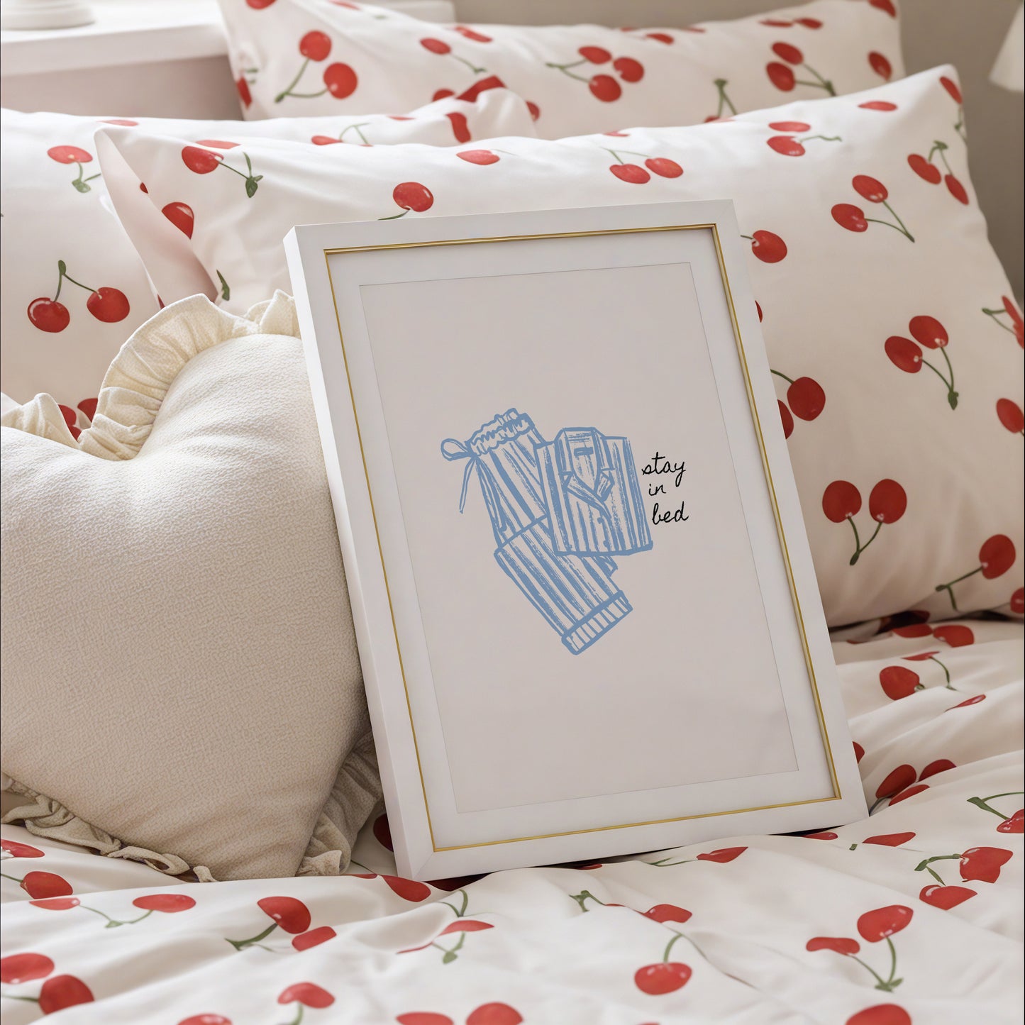 Stay in Bed Pajama Poster