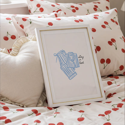 Stay in Bed Pajama Poster