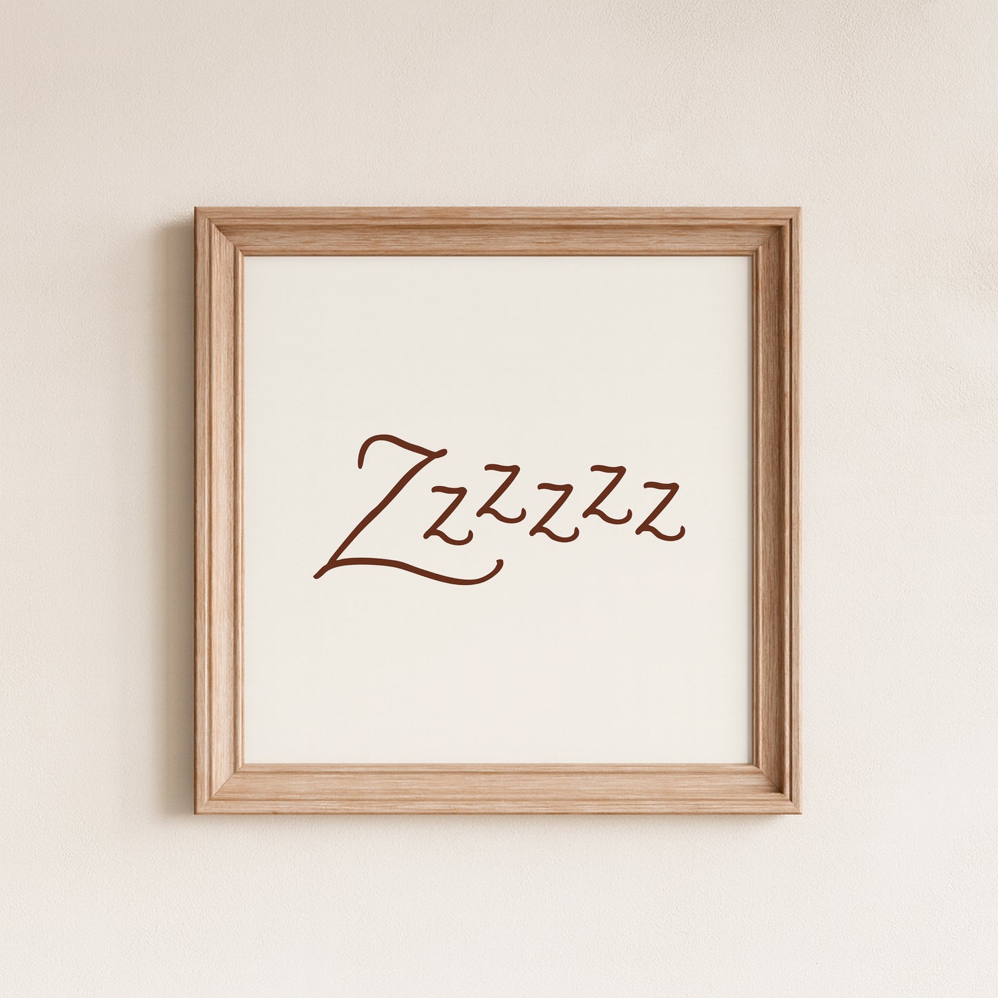 Zzzz Goodnight Horizontal Poster