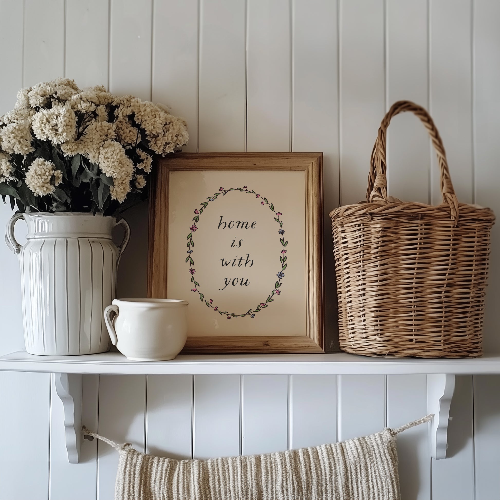 Home is With You Nursery Poster
