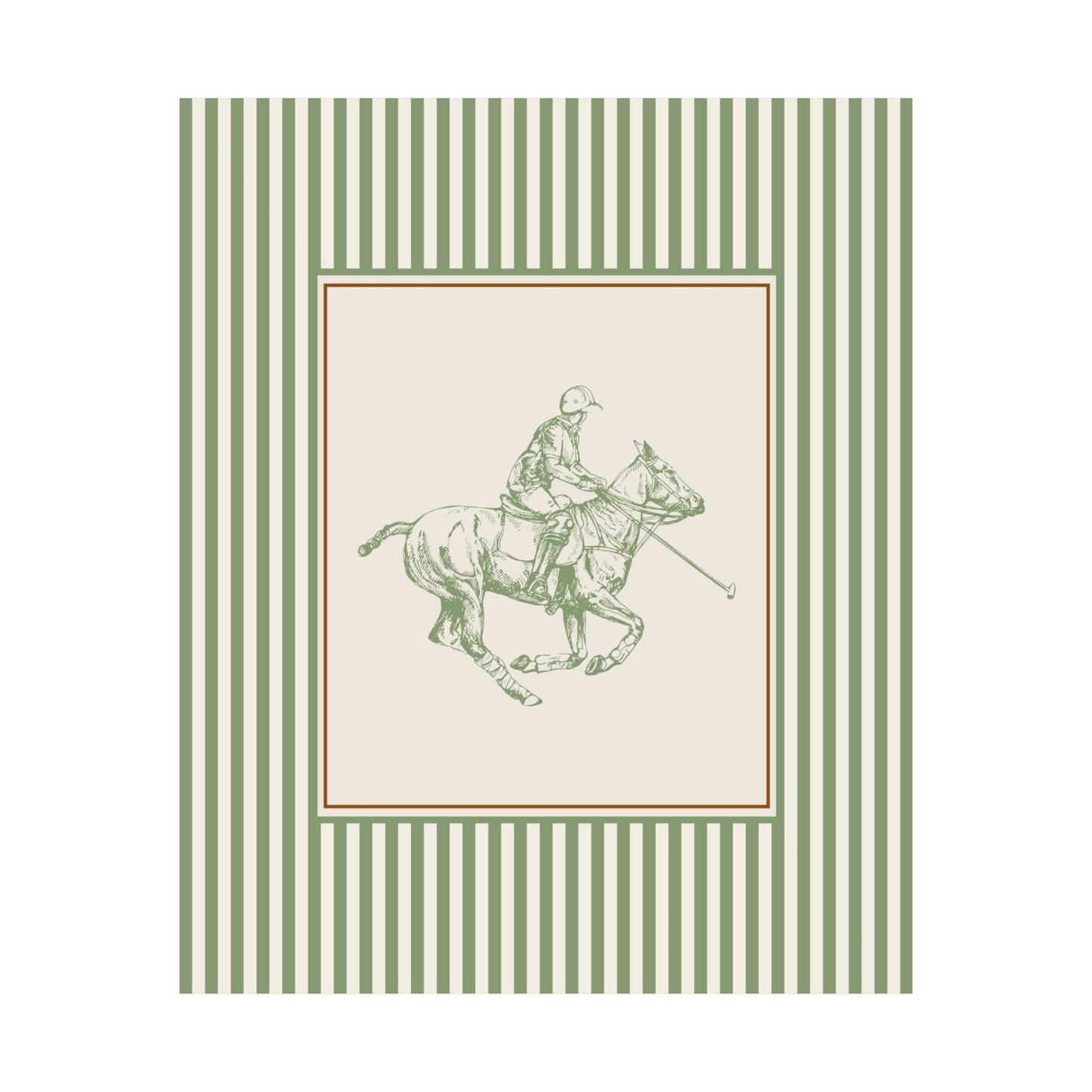 Classic Polo Player Equestrian Poster