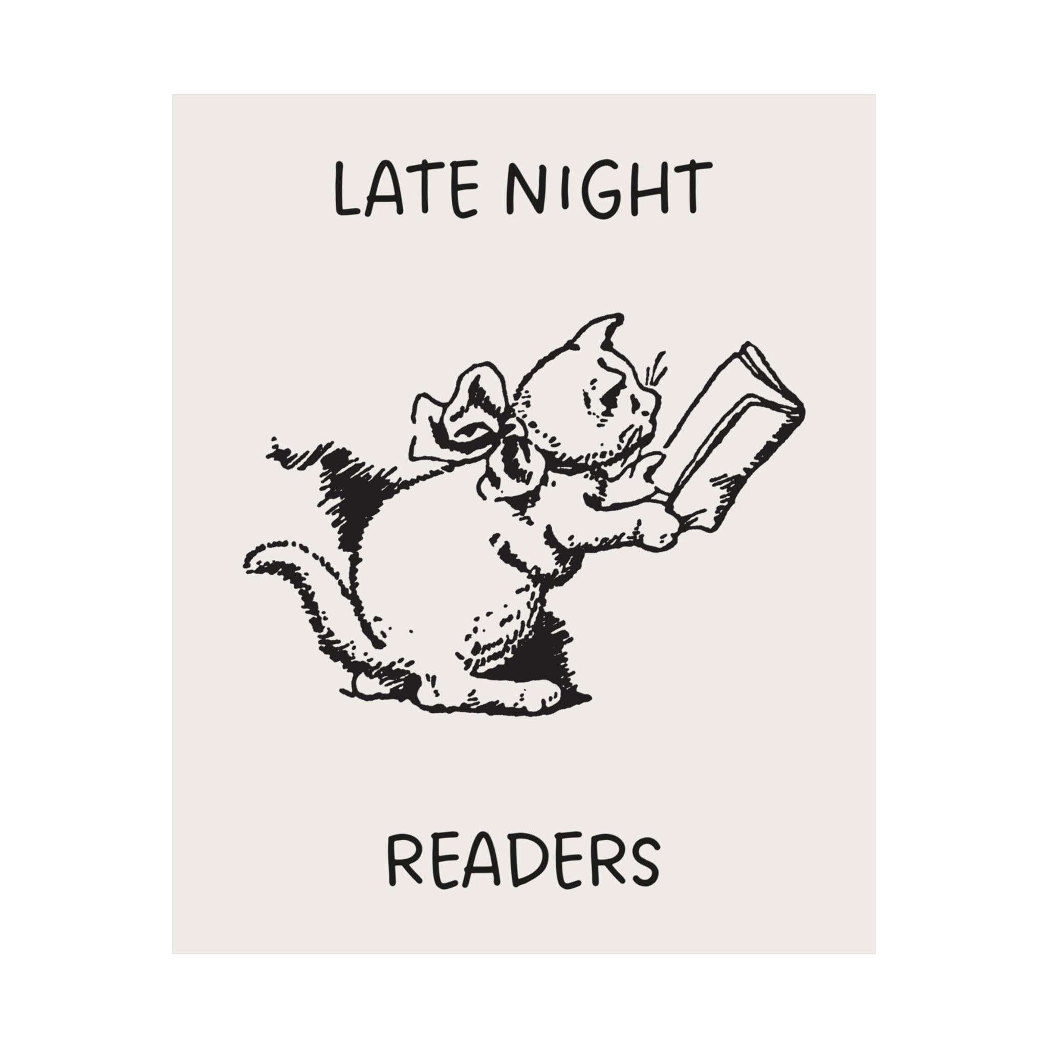 Late Night Readers Poster