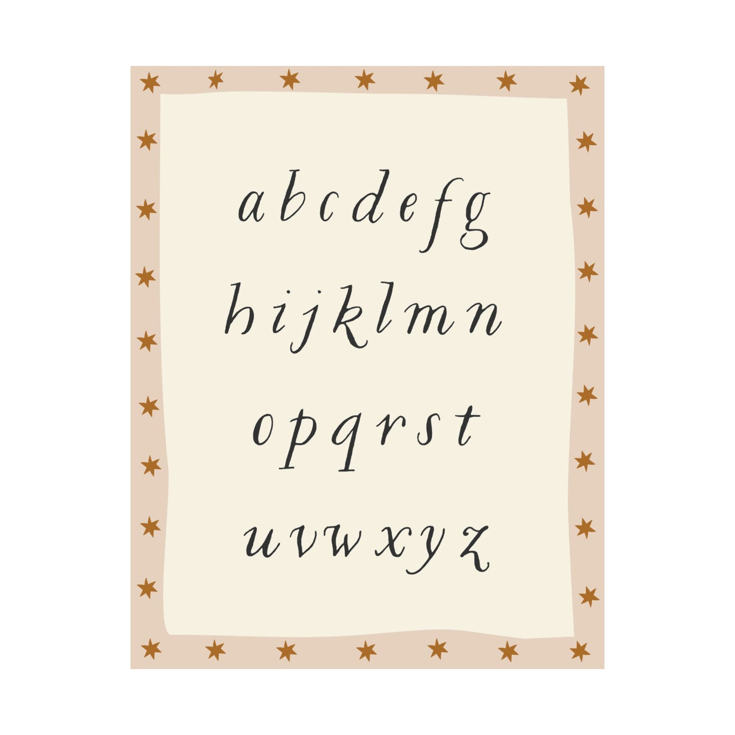 Starry Alphabet Poster