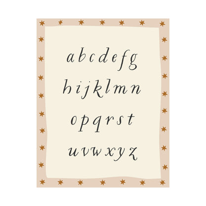 Starry Alphabet Poster