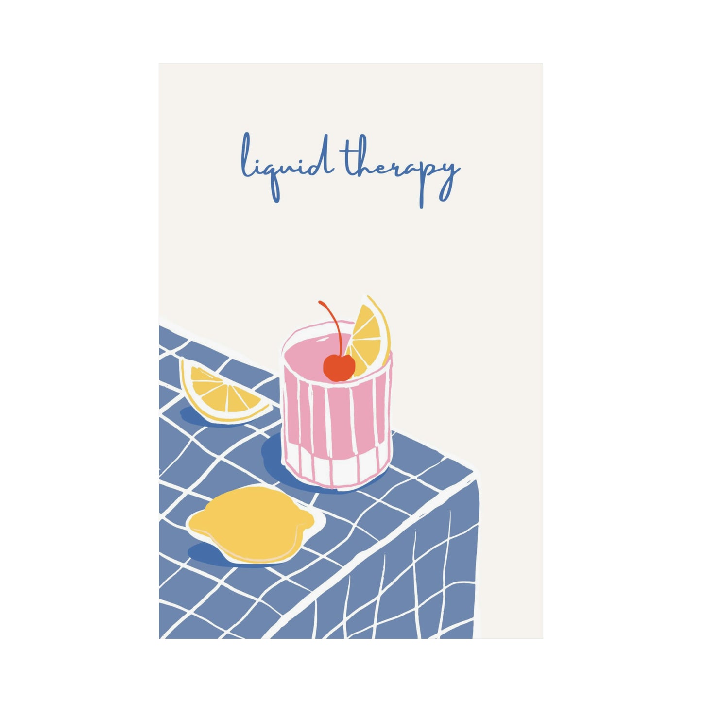 Liquid Therapy Cocktail Poster