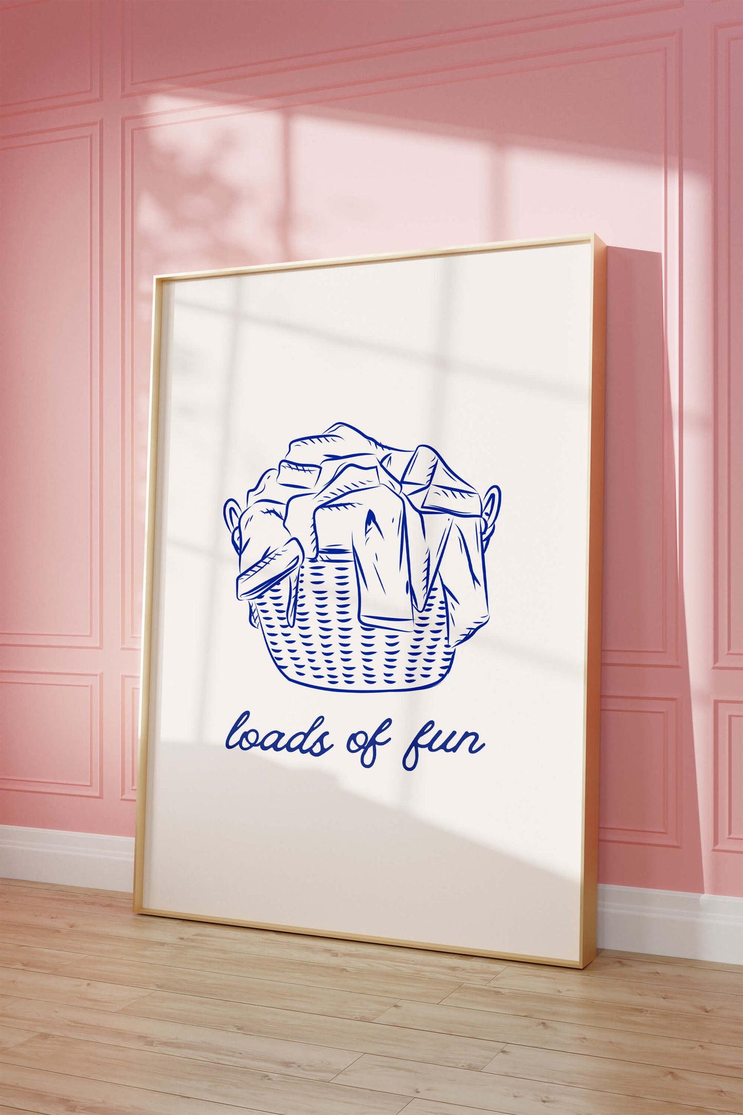 Loads of Fun Laundry Basket Poster