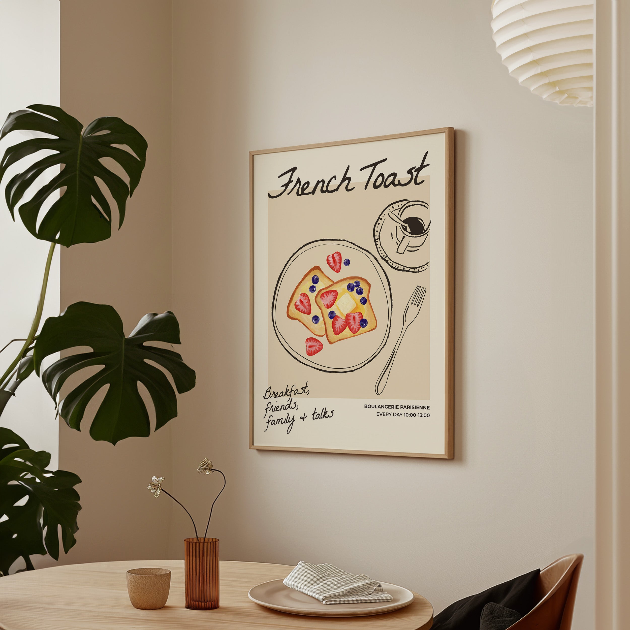 French Breakfast Set of 3 Prints