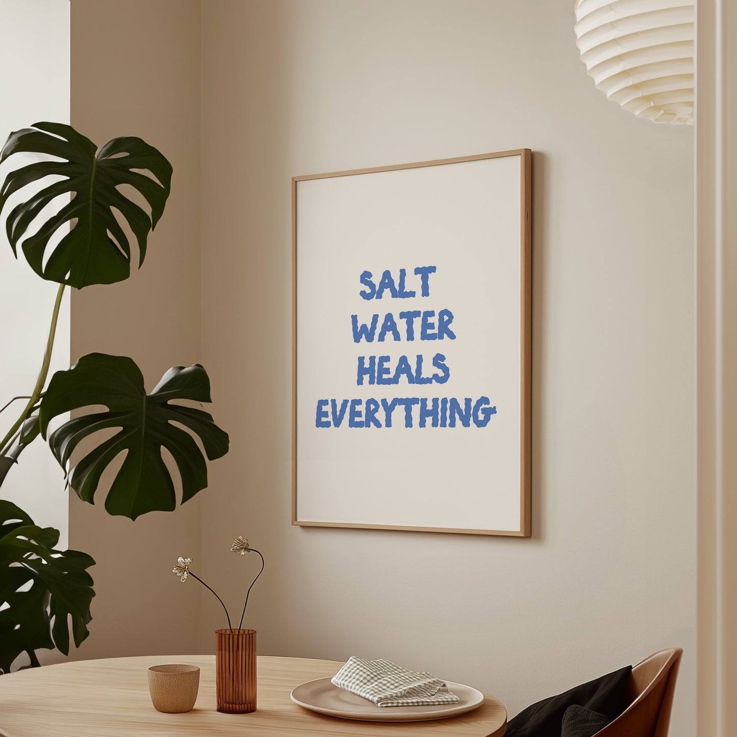 Salt Water Heals Everything Poster
