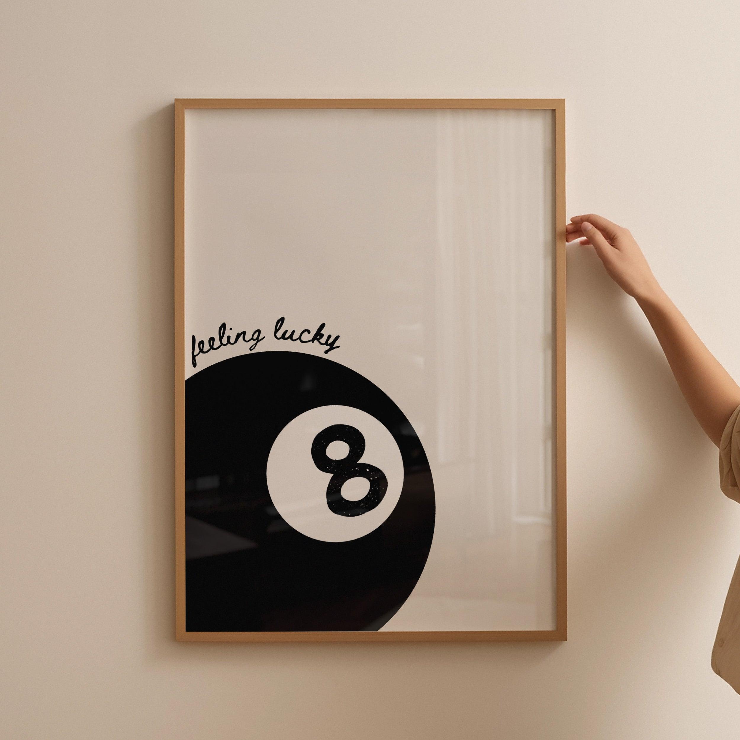 Lucky 8 Ball Poster