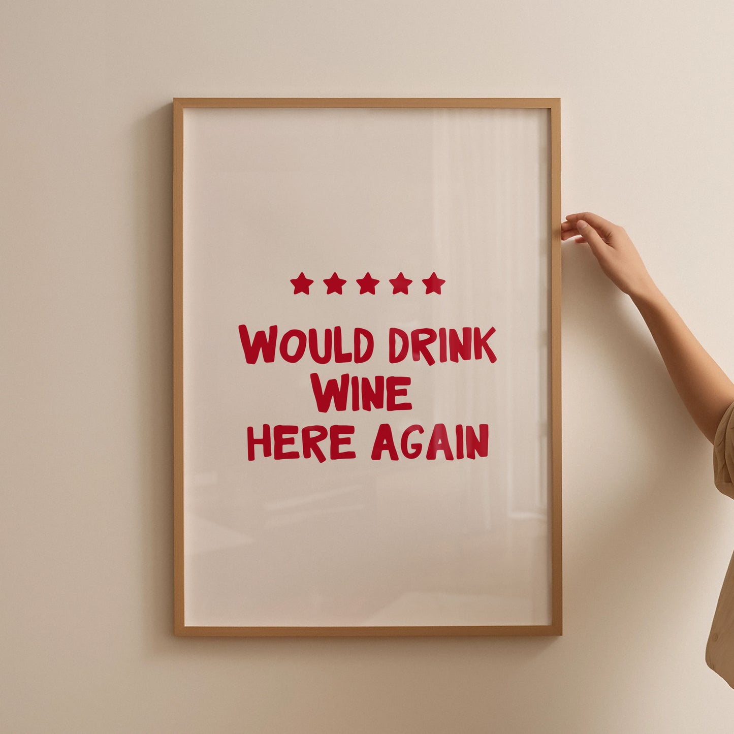 Would Drink Wine Here Again Poster