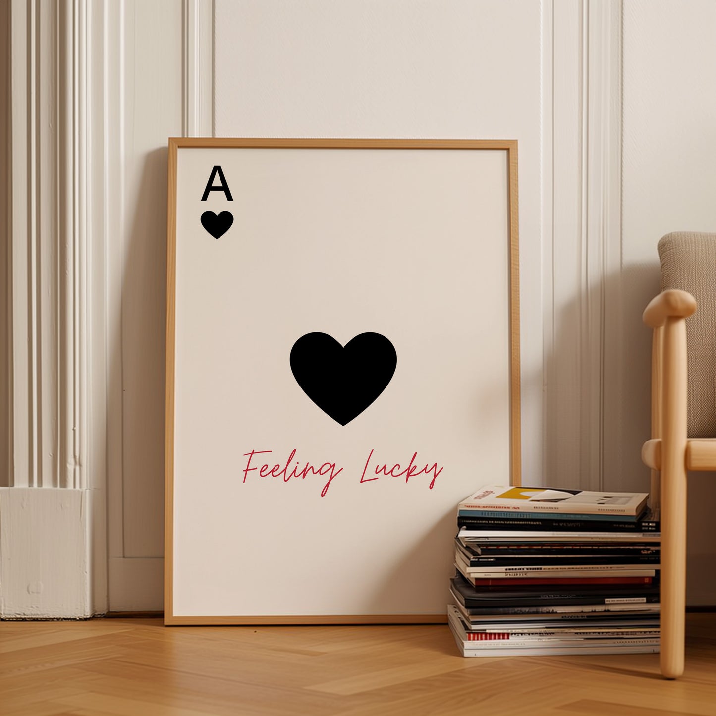 Feeling Lucky Ace Playing Card Poster