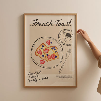 Set of 3 French Breakfast Prints