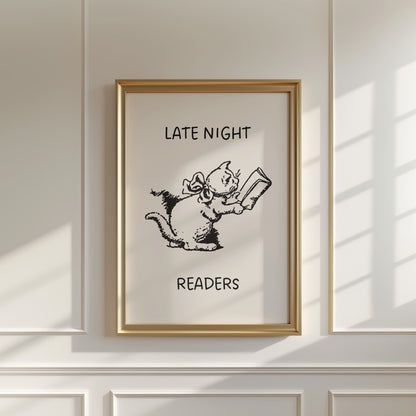 Late Night Readers Poster