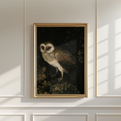 Owl Vintage Poster