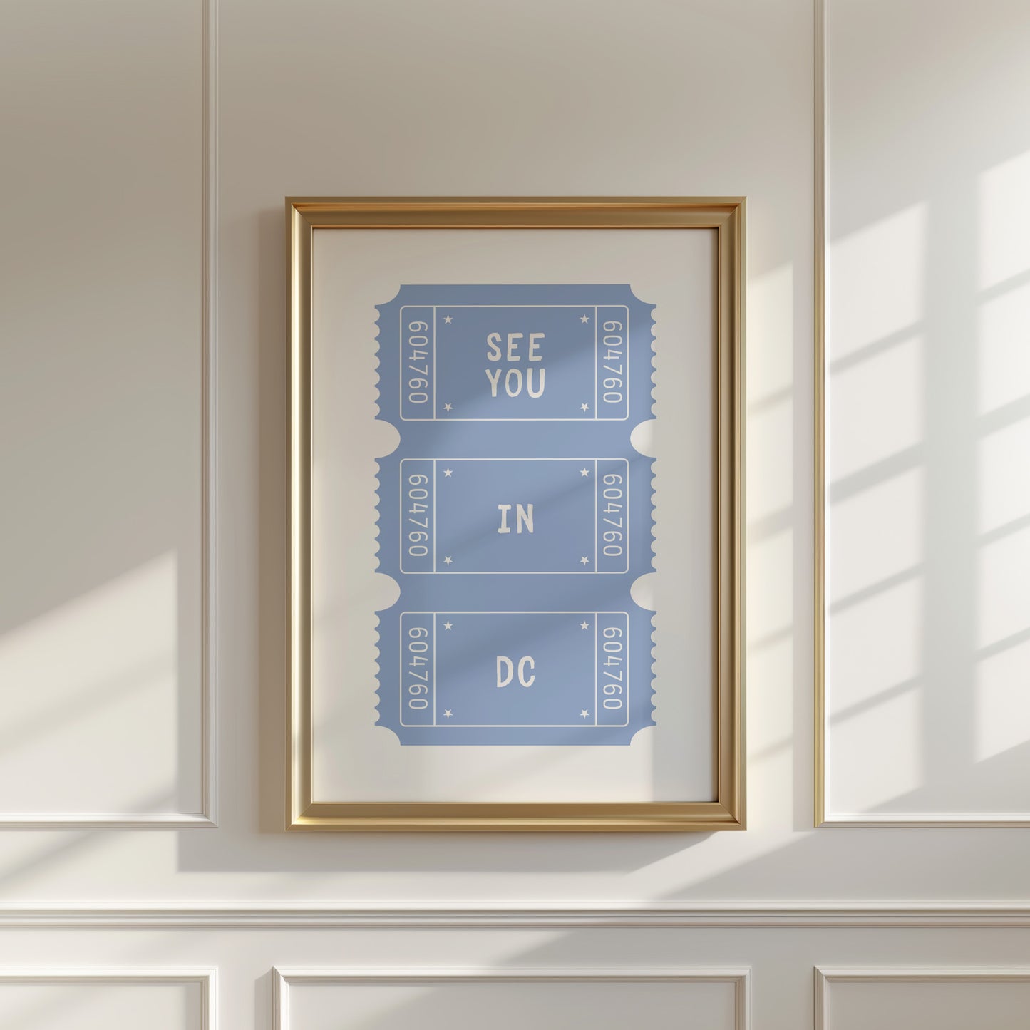 See You In DC Ticket Poster