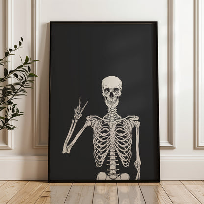 Skeleton Halloween Poster