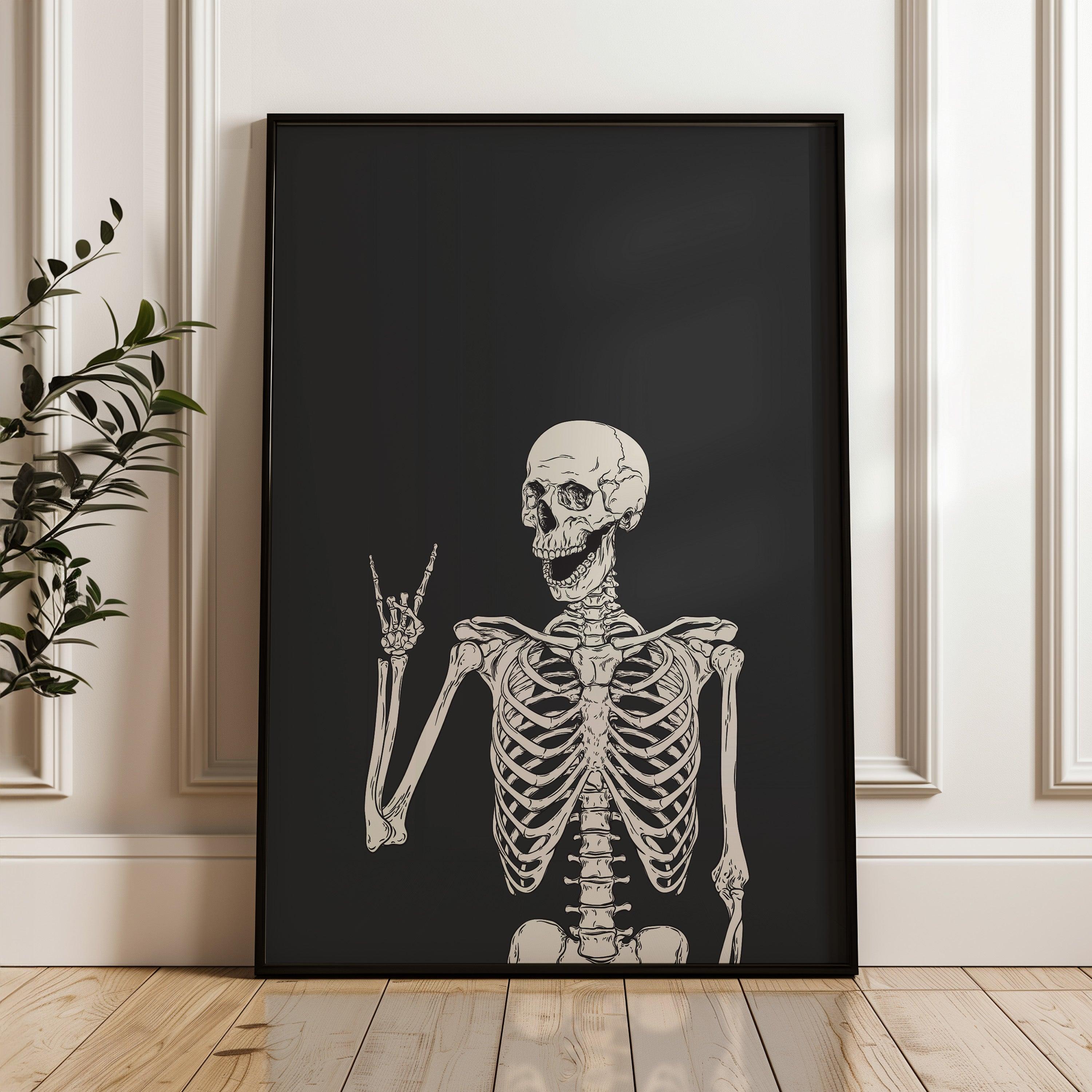 Skeleton No. 2 Halloween Poster