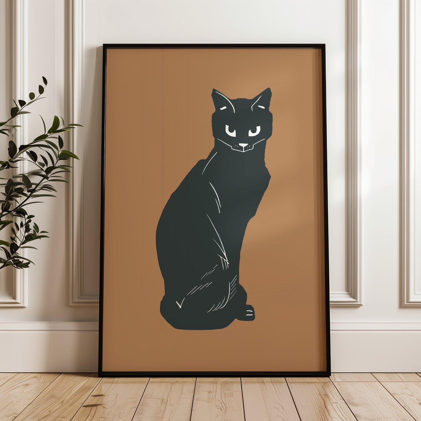 Black Cat Halloween Poster