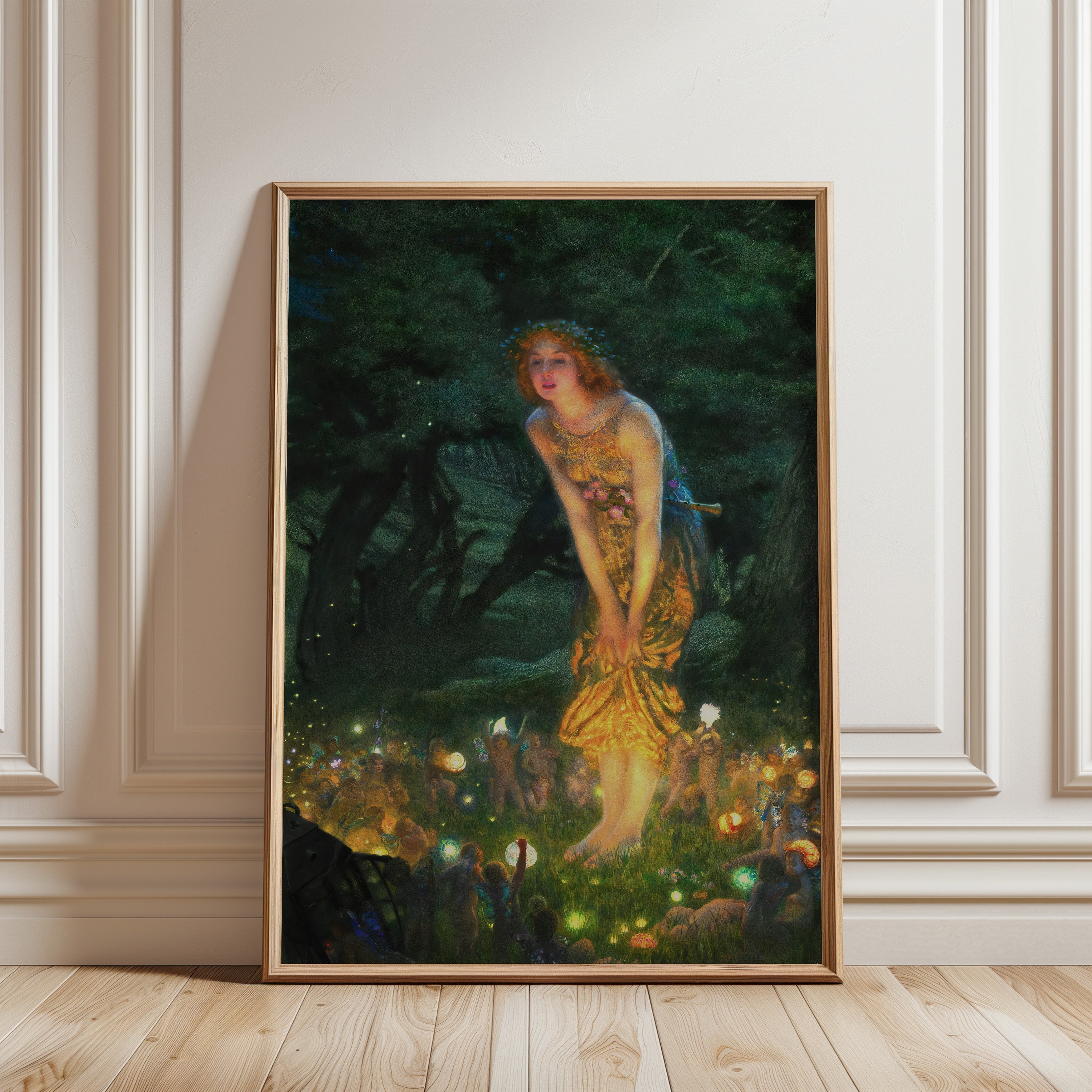 Midsummer Fairies Vintage Poster