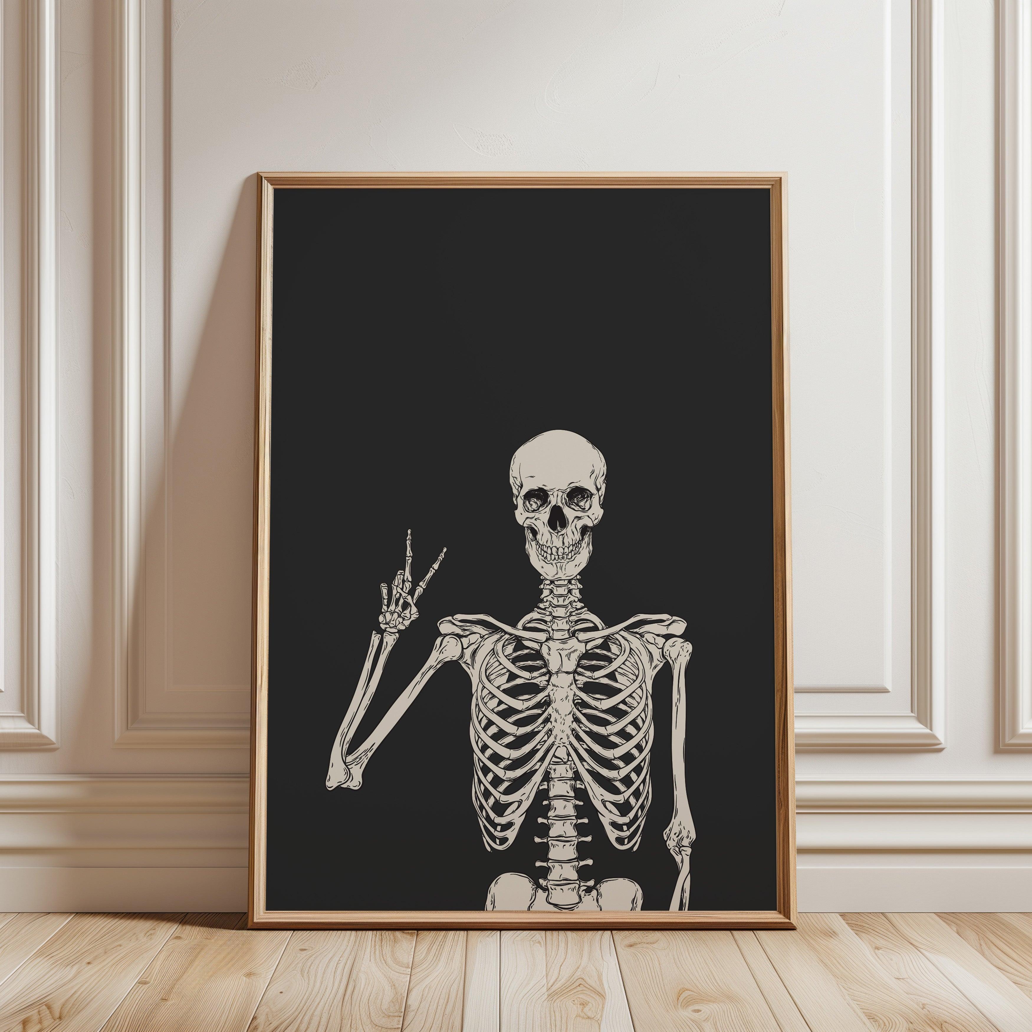 Skeleton Halloween Poster