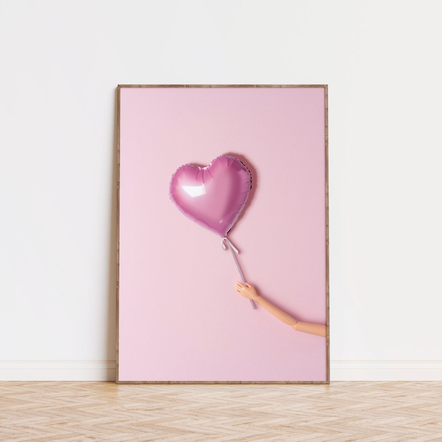 Doll Holding Balloon Poster