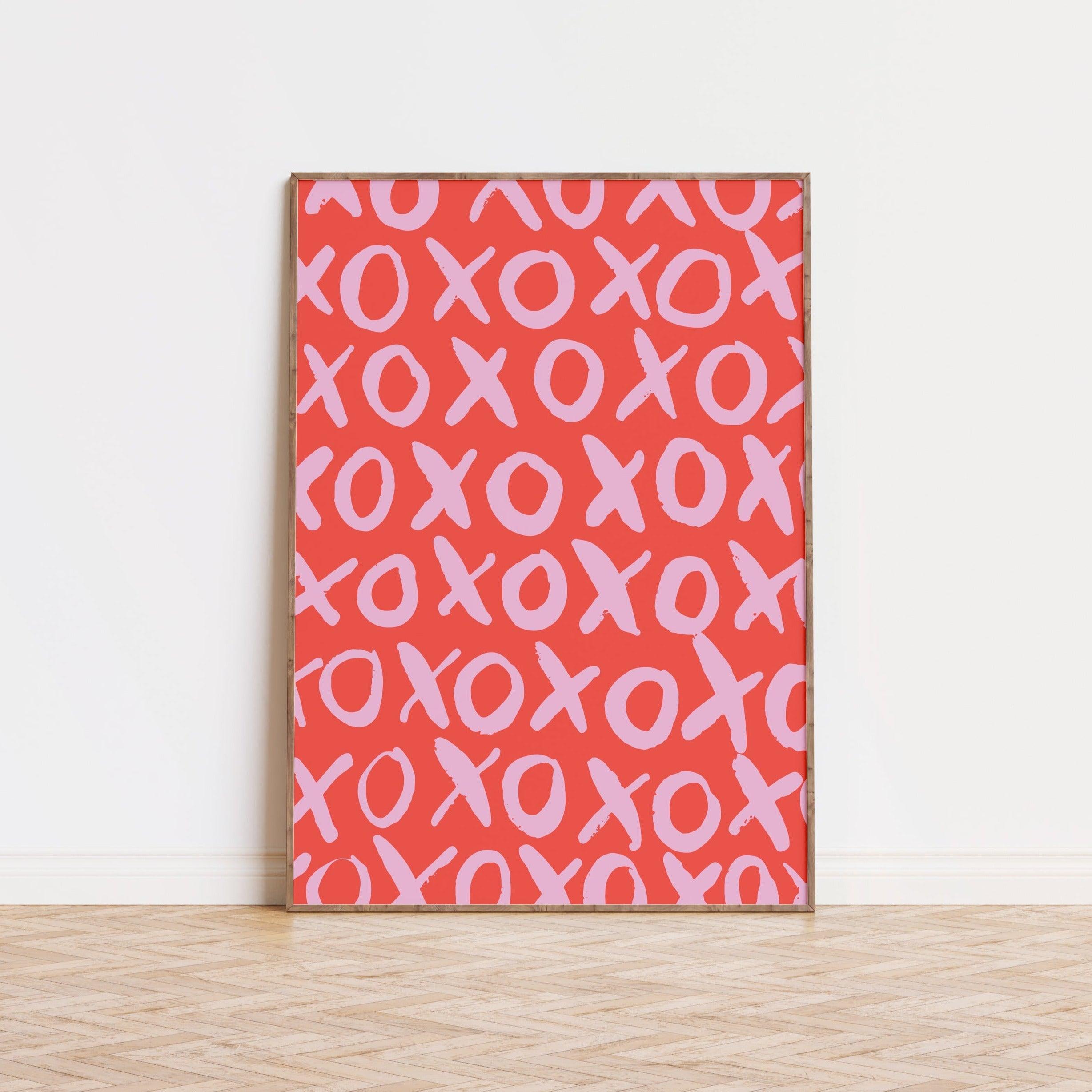 Xoxo Red & Pink Poster