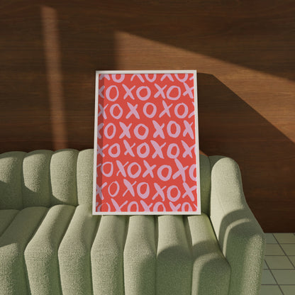 Xoxo Red & Pink Poster