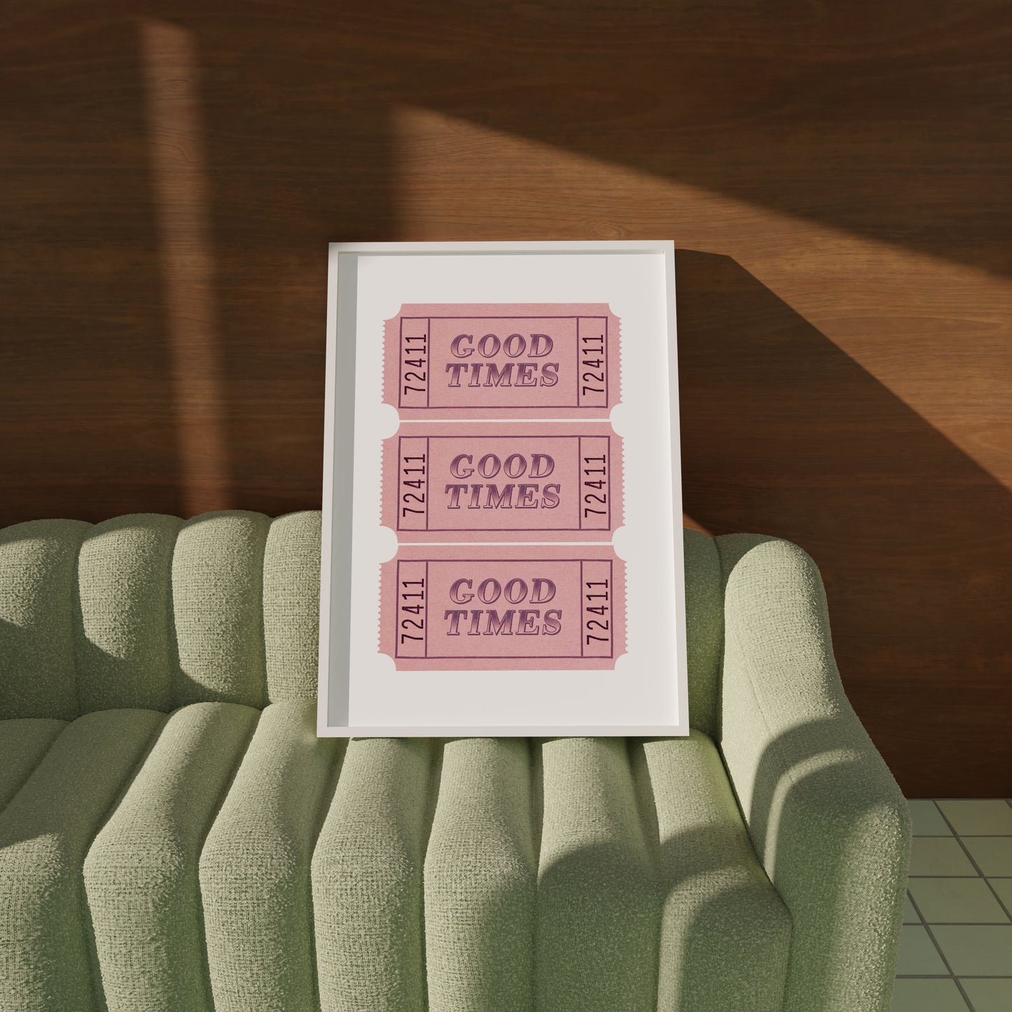 Good Times Pink Ticket Poster