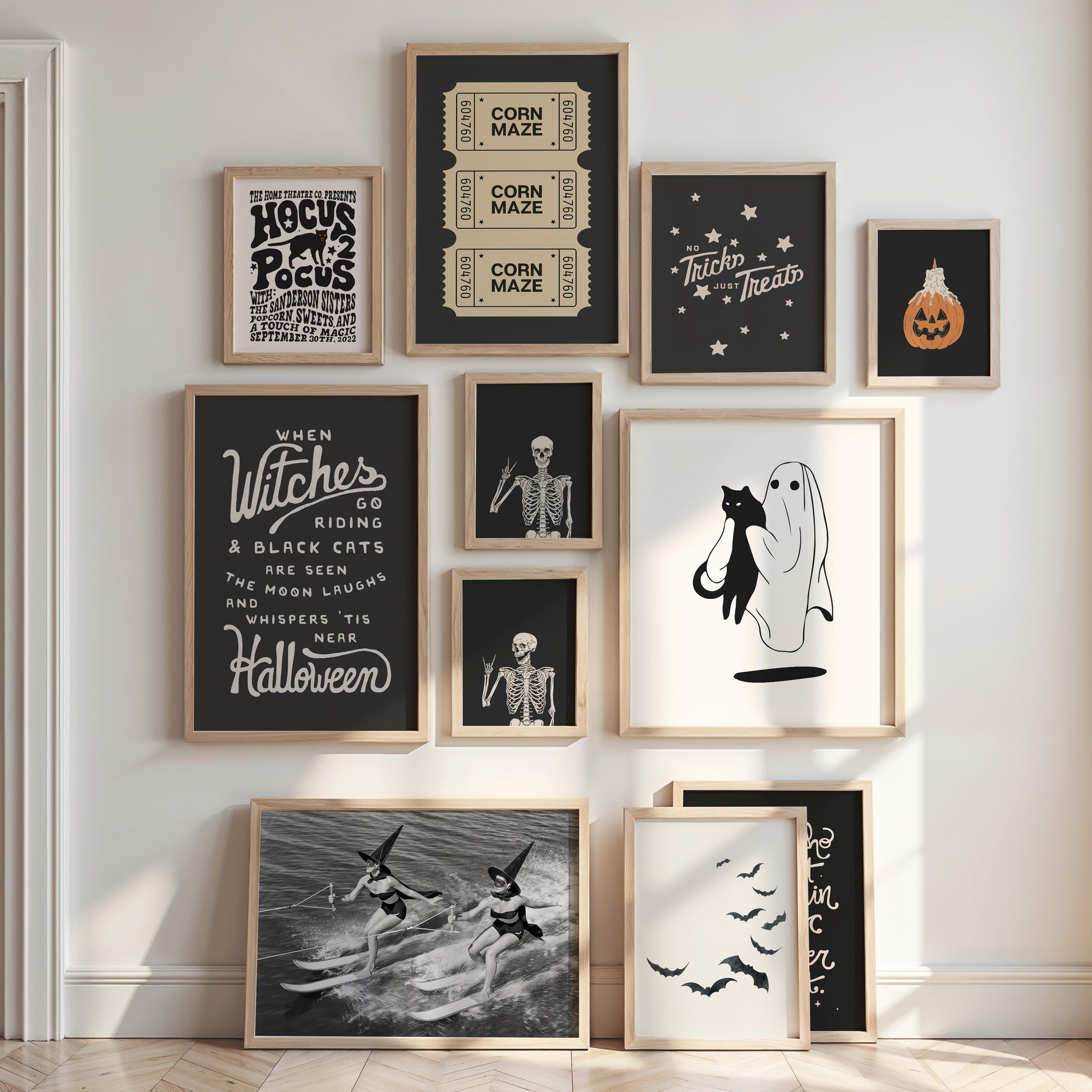 Spooky Halloween Set of 12 Prints