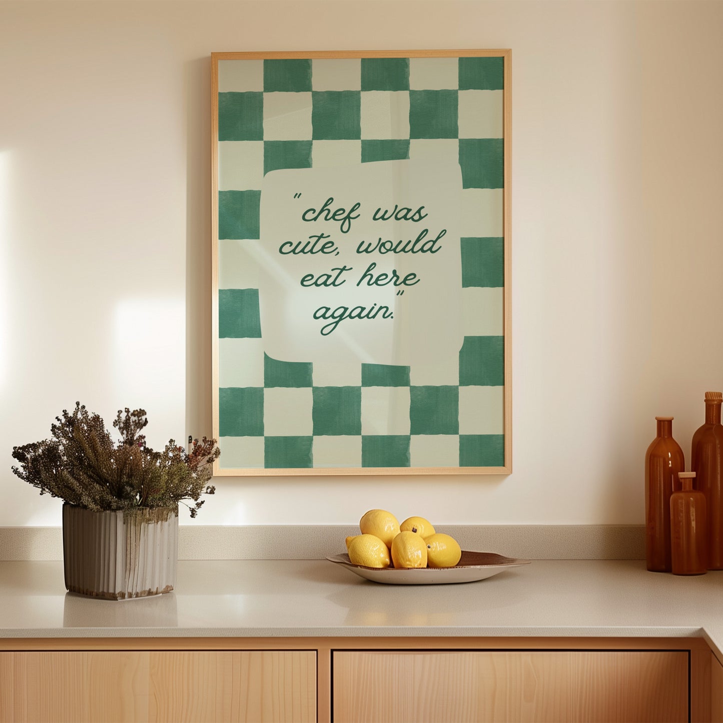 Chef Was Cute Kitchen Review Poster