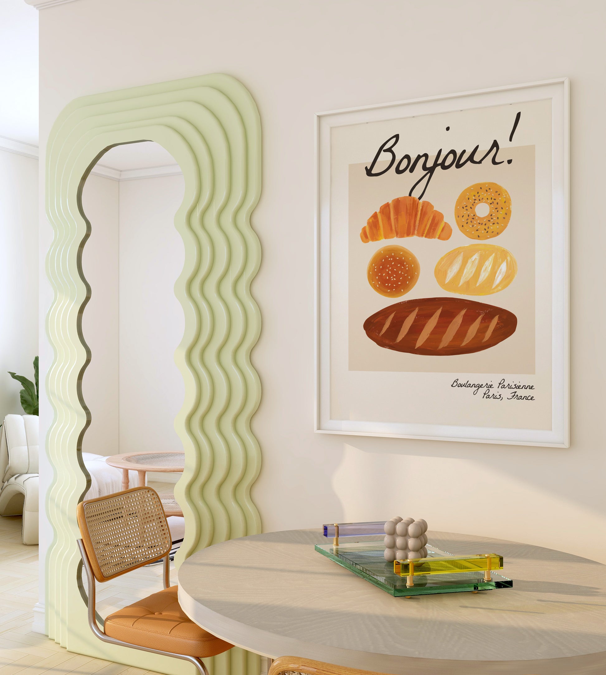French Breakfast Set of 3 Prints