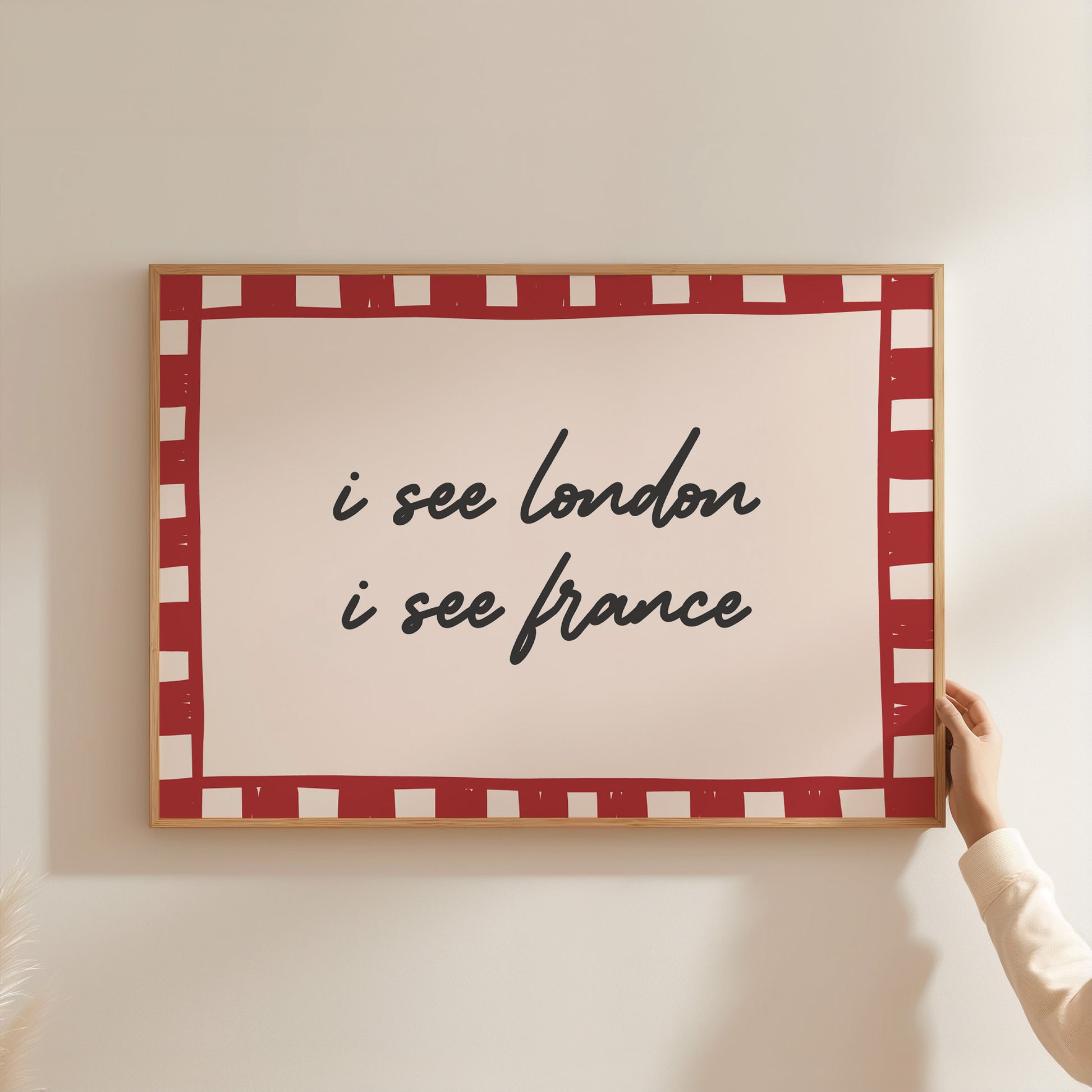 I See London I See France Checkered Poster