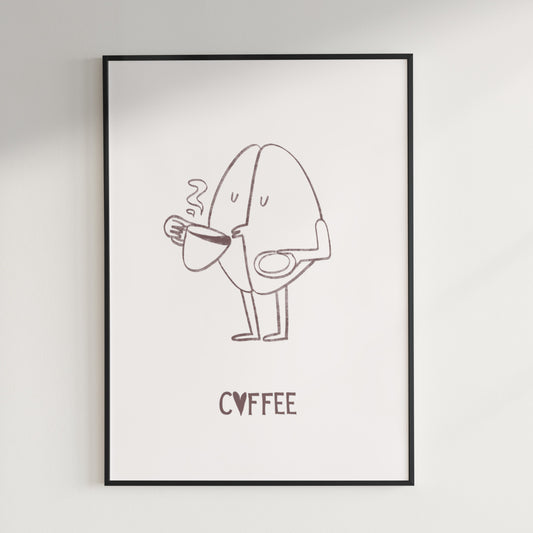 Coffee Bean Brown Poster