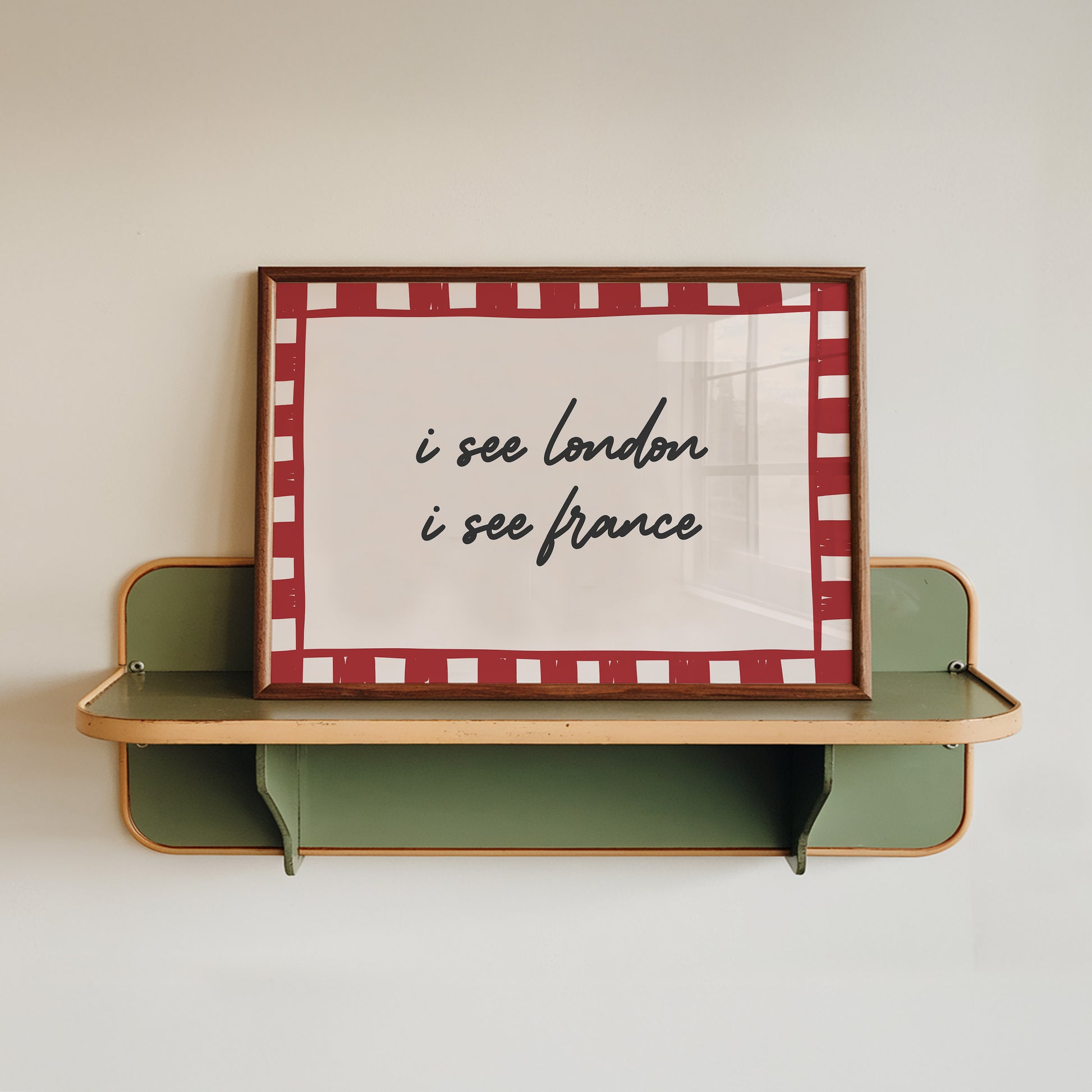 I See London I See France Checkered Poster