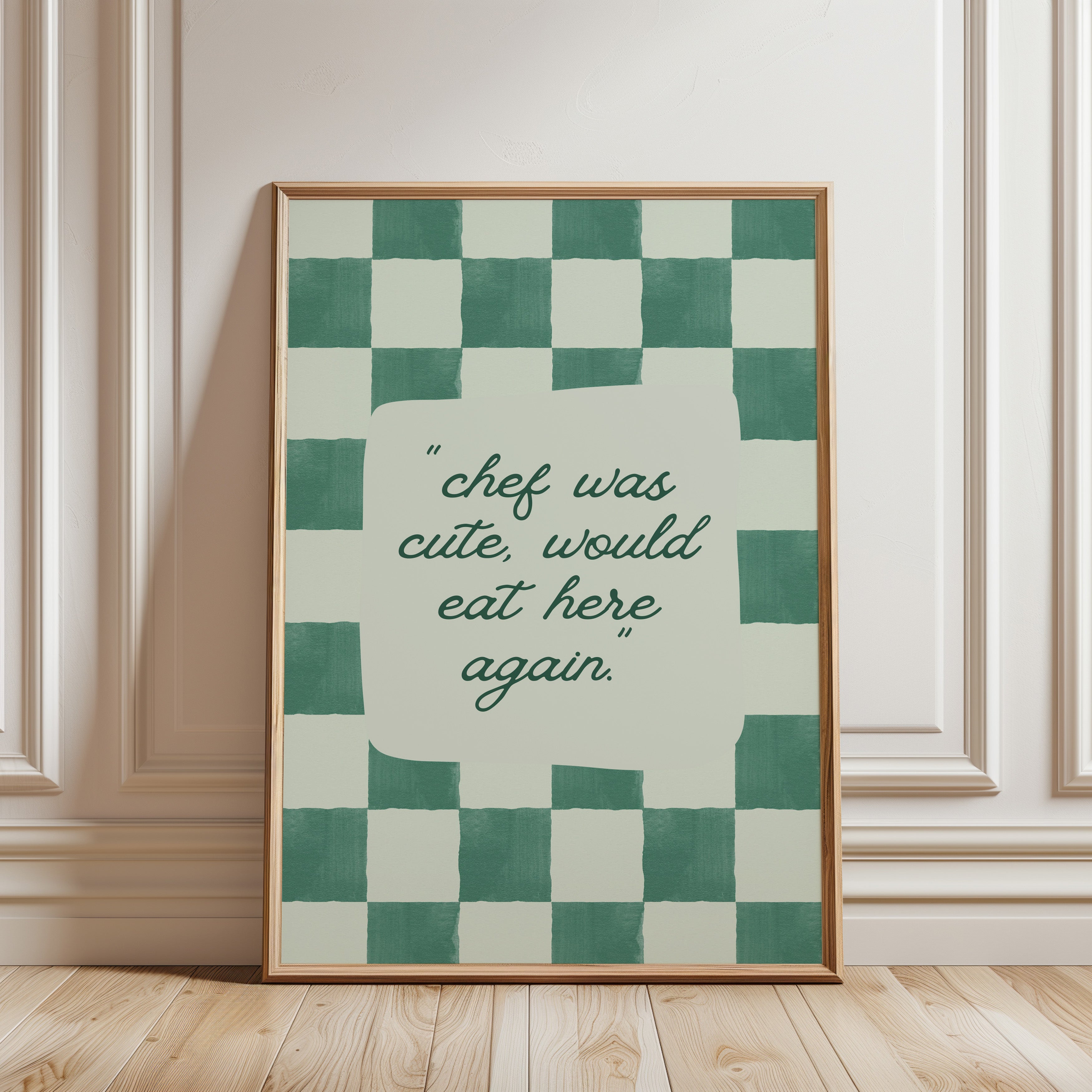 Chef Was Cute Kitchen Review Poster