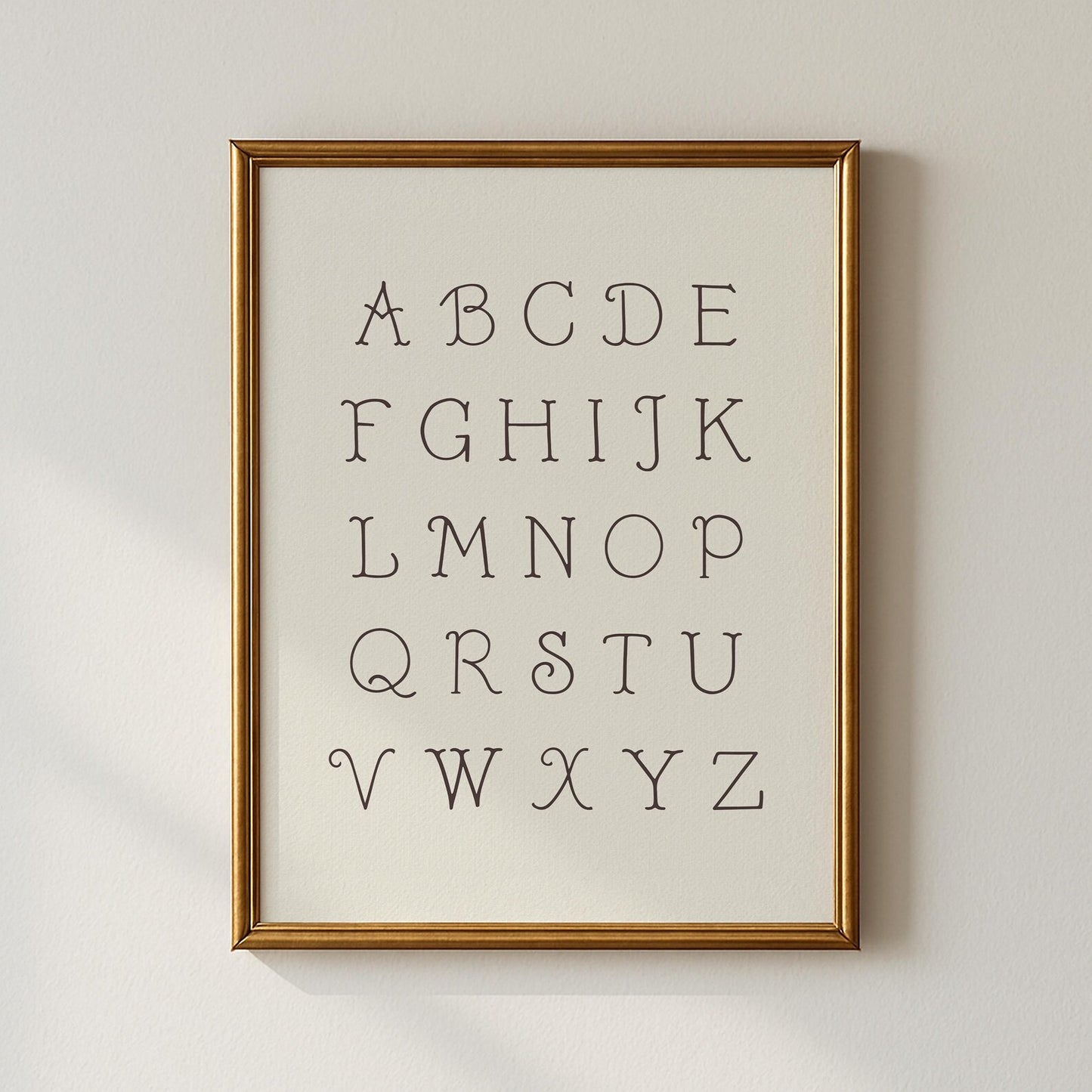 Alphabet Nursery Poster