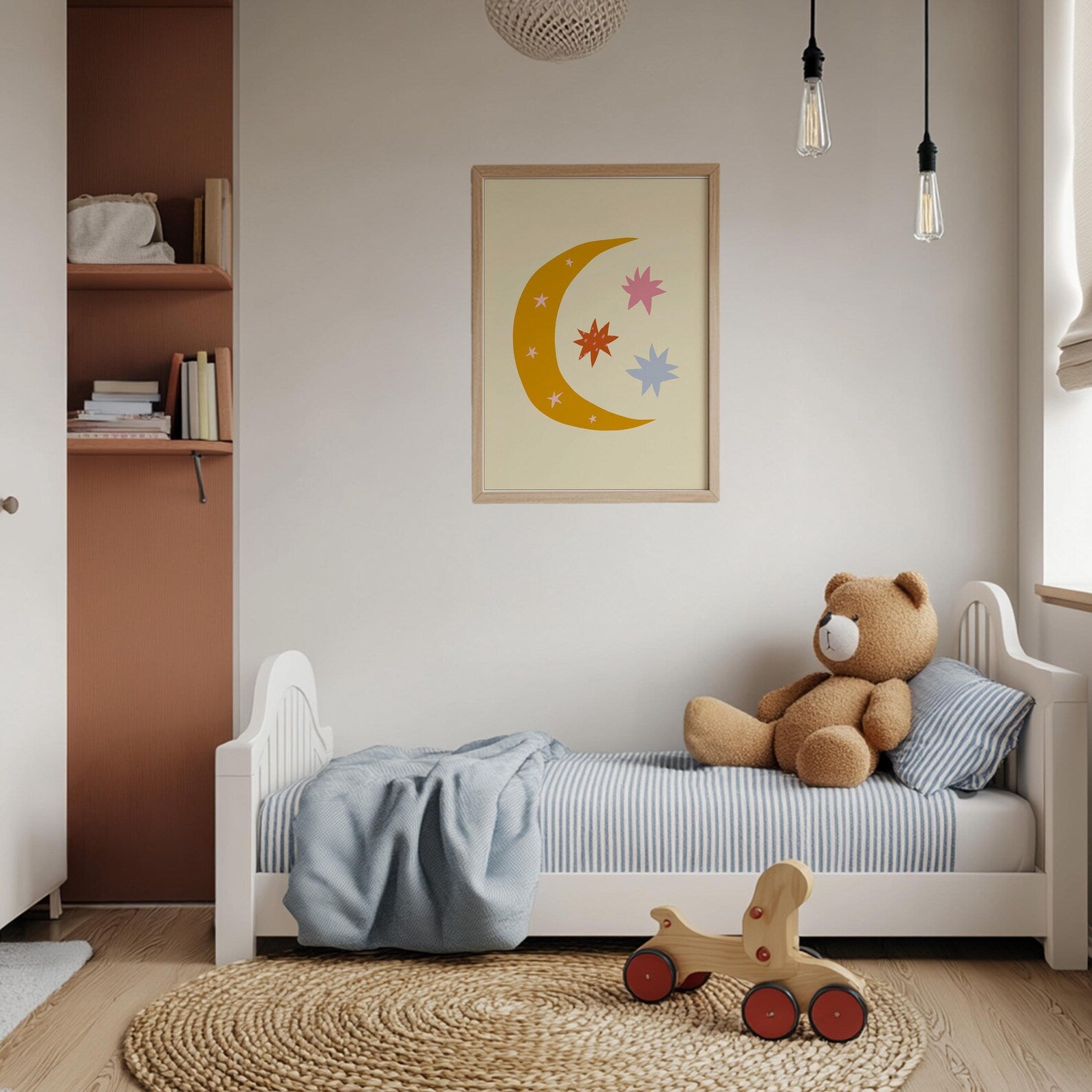 Moon & Stars Nursery Poster