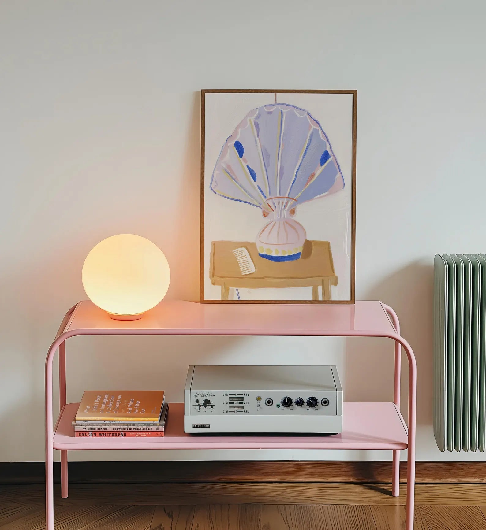 Shell Lamp Still Life Poster