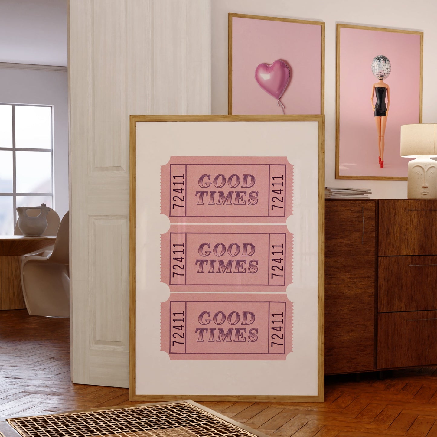 Good Times Pink Ticket Poster