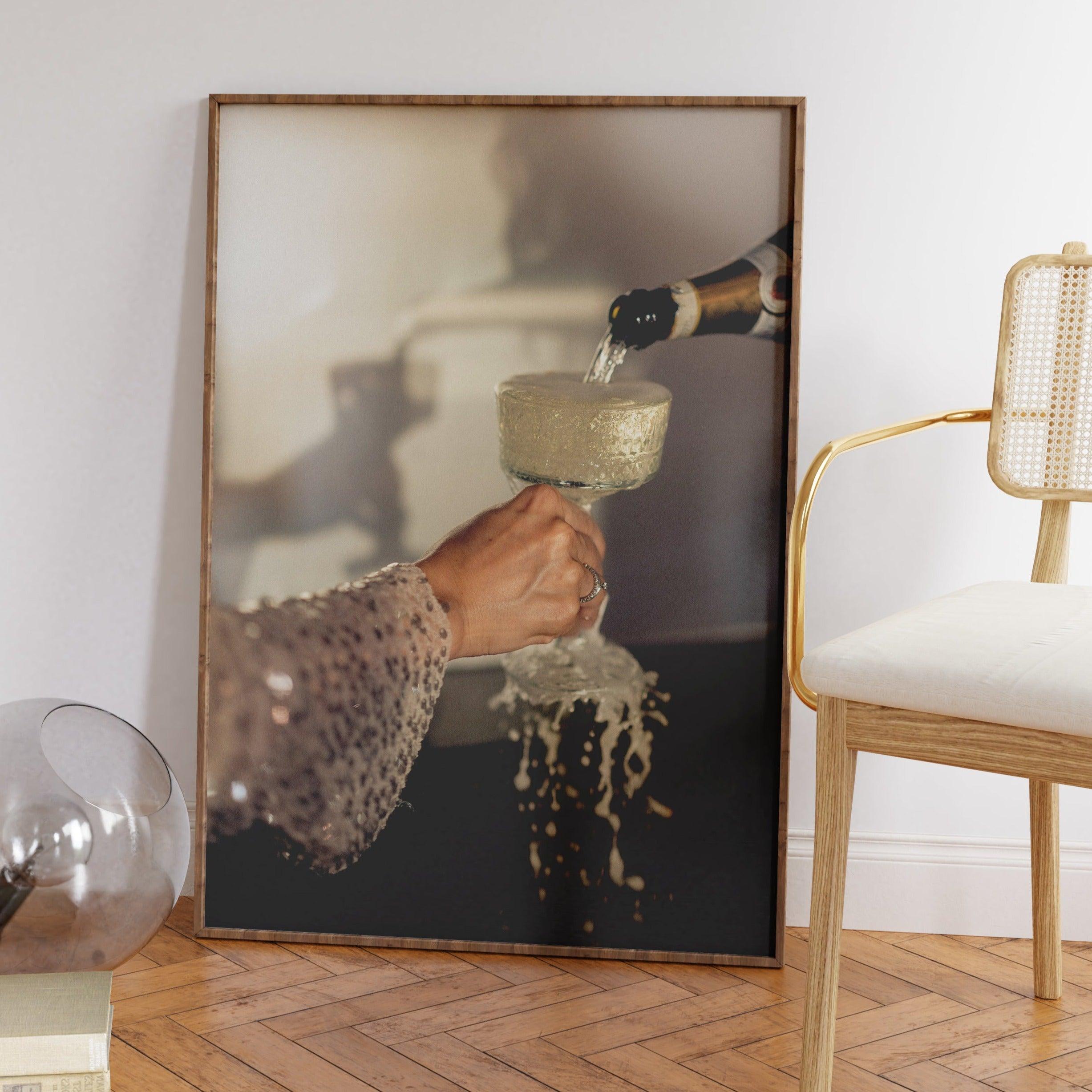Champagne Photography Poster