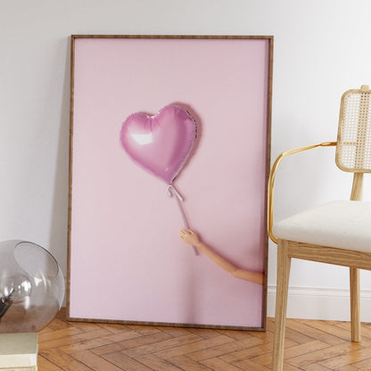 Doll Holding Balloon Poster