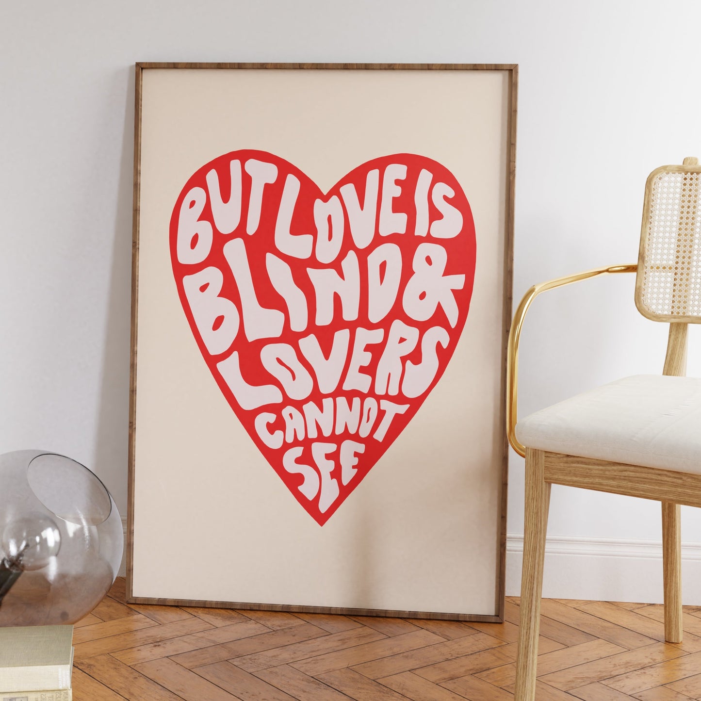 Love is Blind and Lovers Cannot See Poster