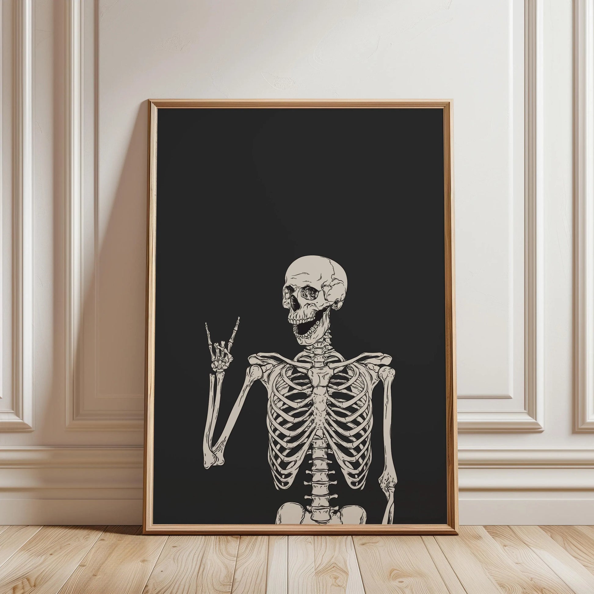 Halloween Skeleton Set of 2 Prints